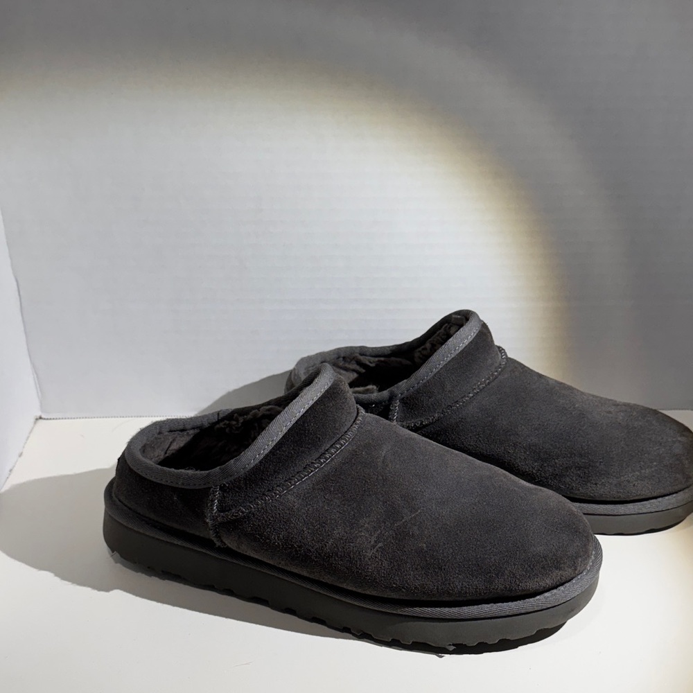UGG Charcoal Suede Slip-On Clog/Slipper